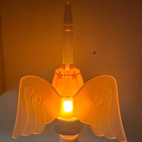 RARE Vintage 2002 Gooseberry Patch Christmas Angel Light Up Window Candle - Picture 2 of 11